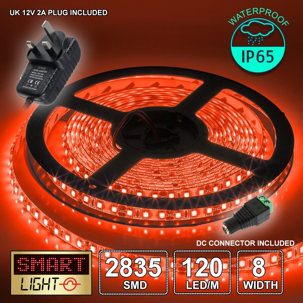 12V/5M Ultra Bright 600 LED Light Strip Sticky Tape SMD 2835 120LED/m 8mm *FAST* - Picture 17 of 31