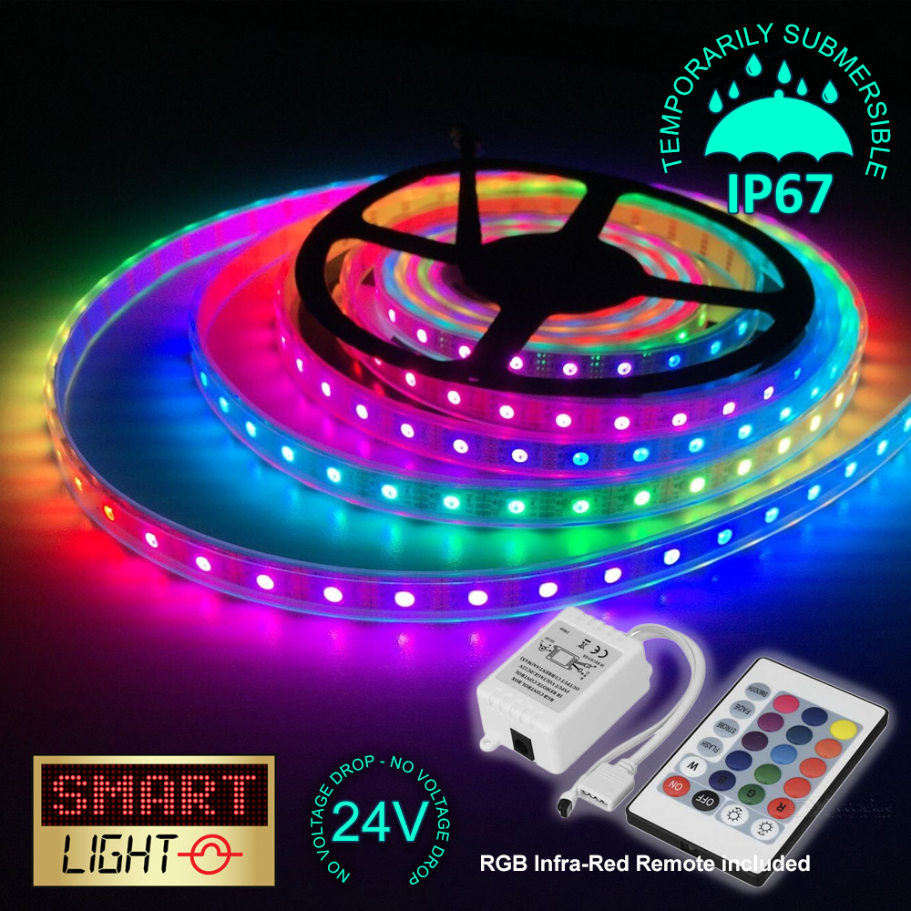 24V 5M 300 LED Strip Light Tape XMAS Cabinet Kitchen Ceiling WATERPROOF SMD 5050 - Picture 44 of 64