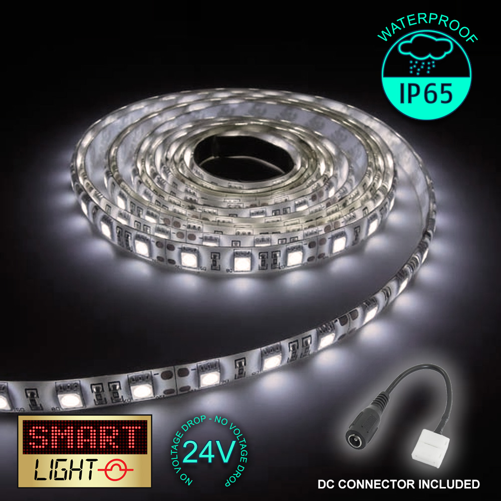 24V 10M 600 LED Strip Light Tape XMAS Cabinet Kitchen Ceiling Flexible SMD 5050 - Picture 10 of 57