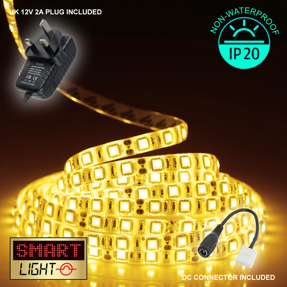 Dimmable LED Strip Lights Tape XMAS Cabinet Kitchen Lighting 12V 5050 1M/5M/10M - Picture 14 of 41