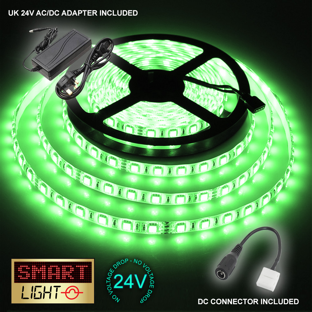 24V 5M 300 LED Strip Light Tape XMAS Cabinet Kitchen Ceiling WATERPROOF SMD 5050 - Picture 27 of 64