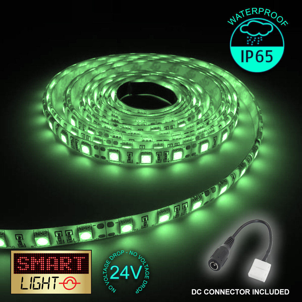 24V 1M 60 LED Strip Light Tape XMAS Cabinet Kitchen Ceiling WATERPROOF SMD 5050 - Picture 16 of 40