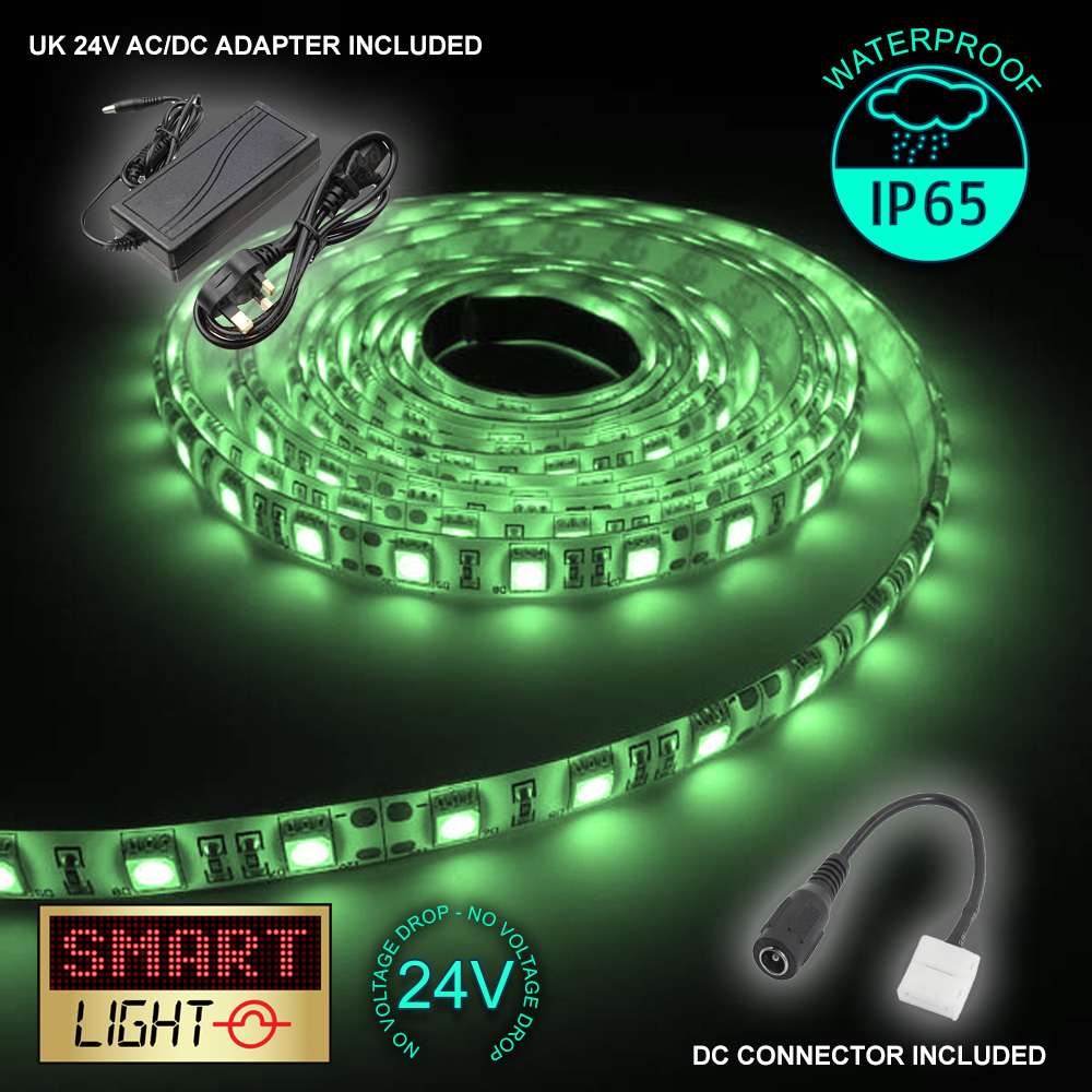 24V 5M 300 LED Strip Light Tape XMAS Cabinet Kitchen Ceiling WATERPROOF SMD 5050 - Picture 29 of 64