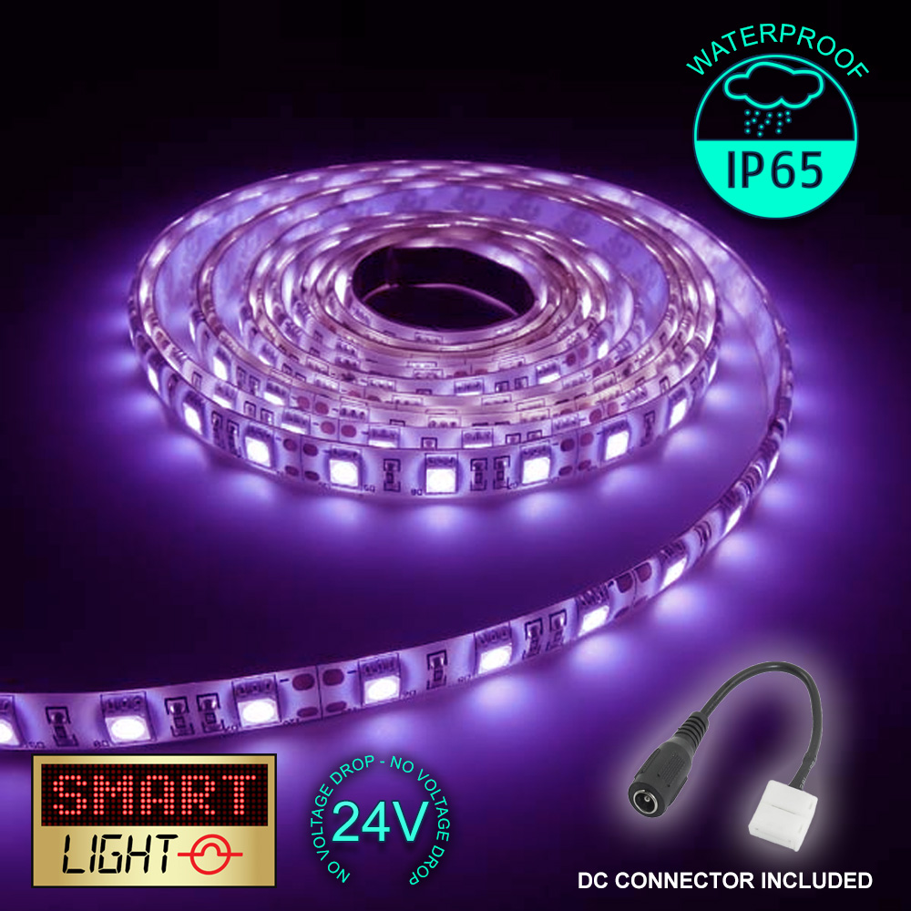 24V 1M 60 LED Strip Light Tape XMAS Cabinet Kitchen Ceiling WATERPROOF SMD 5050 - Picture 22 of 40
