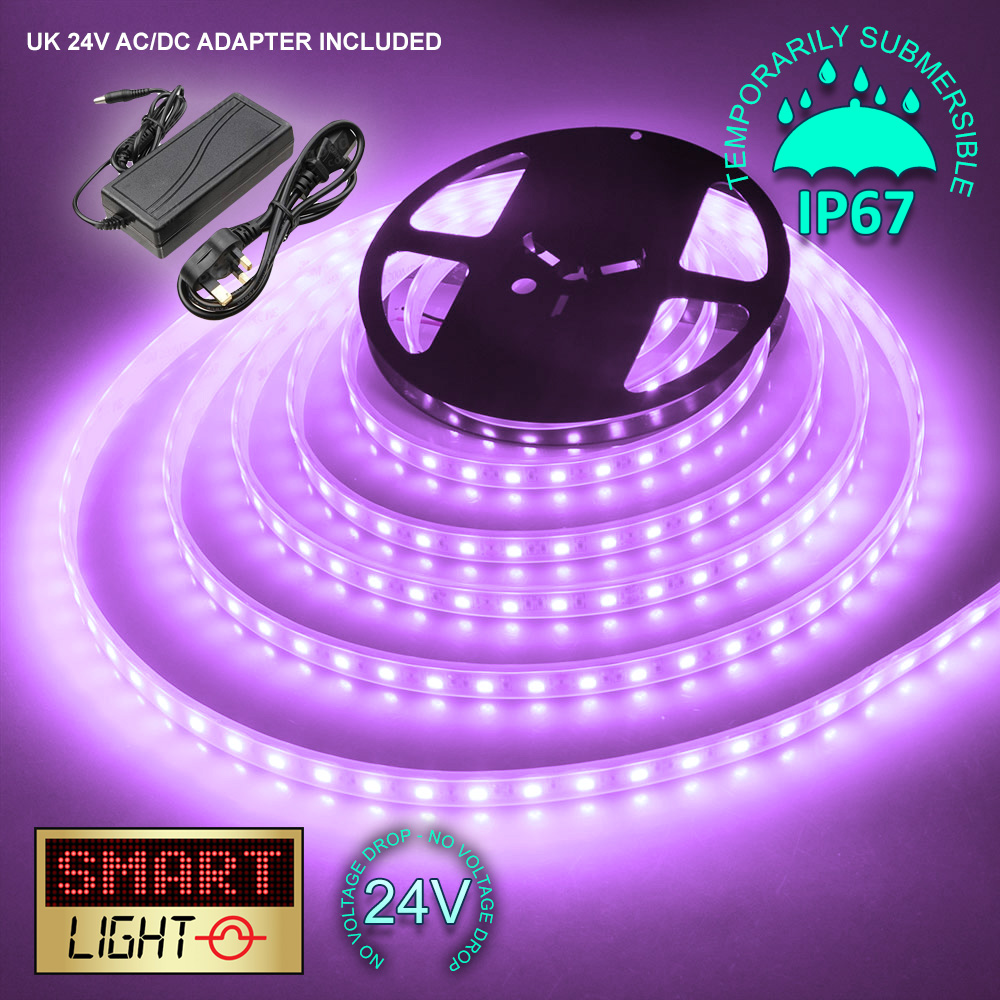 24V 10M 600 LED Strip Light Tape XMAS Cabinet Kitchen Ceiling Flexible SMD 5050 - Picture 41 of 57