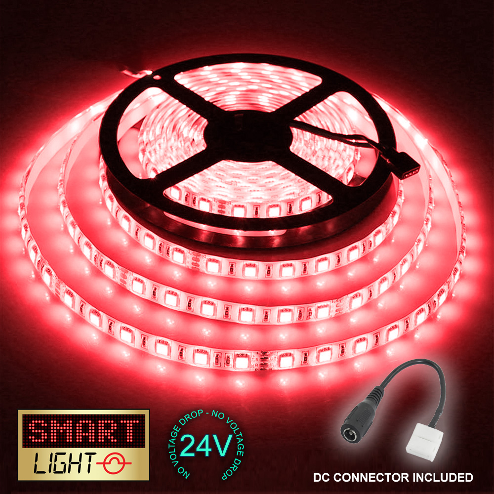 24V 1M 60 LED Strip Light Tape XMAS Cabinet Kitchen Ceiling WATERPROOF SMD 5050 - Picture 14 of 40