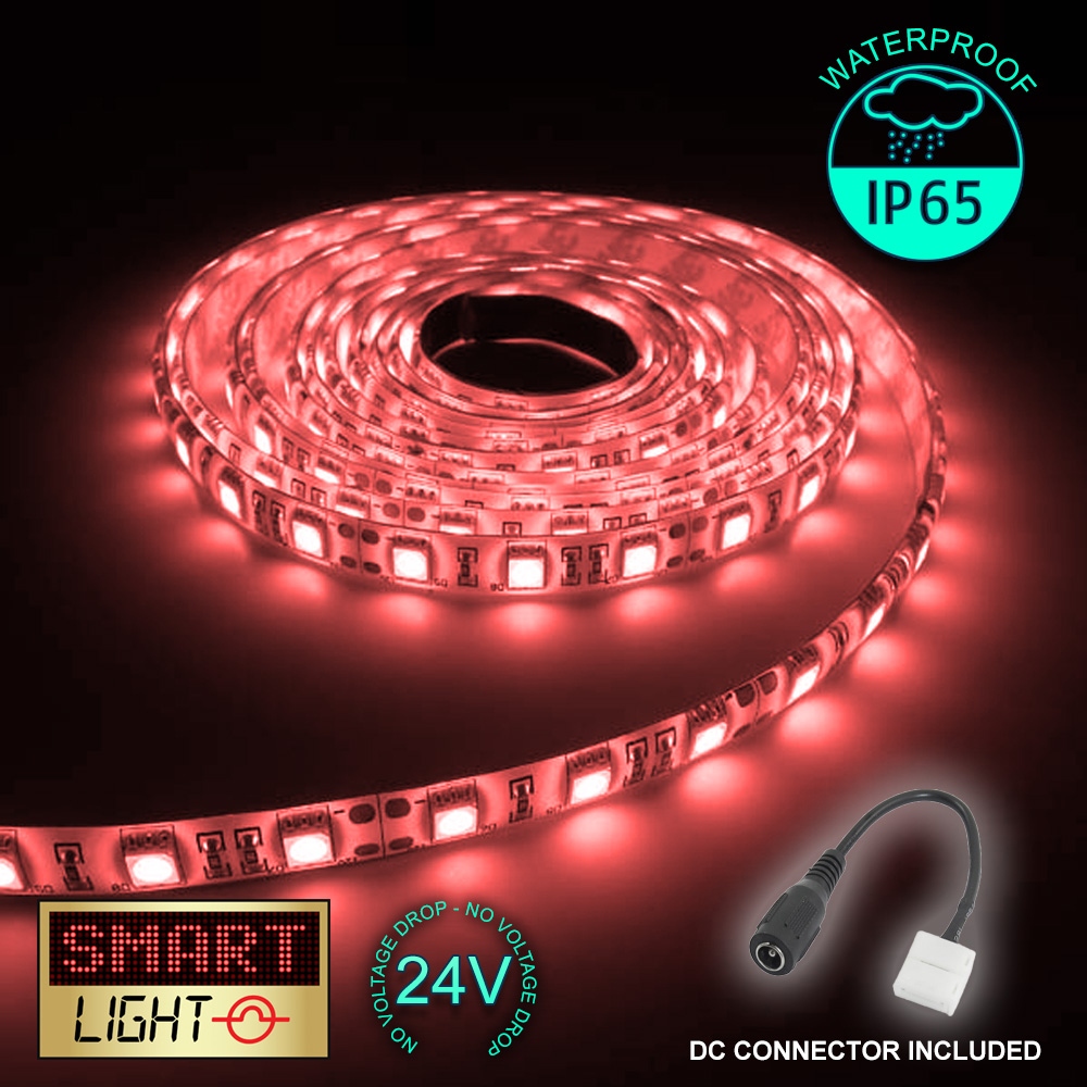 24V 5M 300 LED Strip Light Tape XMAS Cabinet Kitchen Ceiling WATERPROOF SMD 5050 - Picture 24 of 64