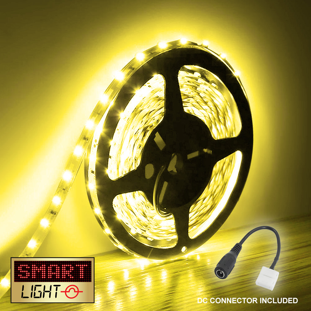 YELLOW 5M-10M LED Light Strip Tape XMAS Cabinet Kitchen Lighting WATERPROOF 12V - Picture 6 of 11