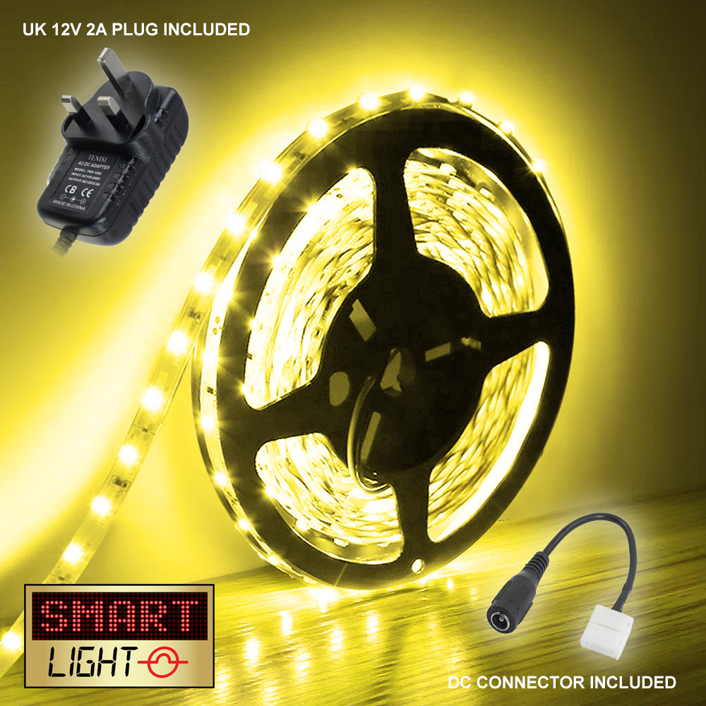 SmartLight 5M 300 LED selbstklebende flexible Lichtleiste 12V SMD 2835 INNEN - Bild 12 von 58
