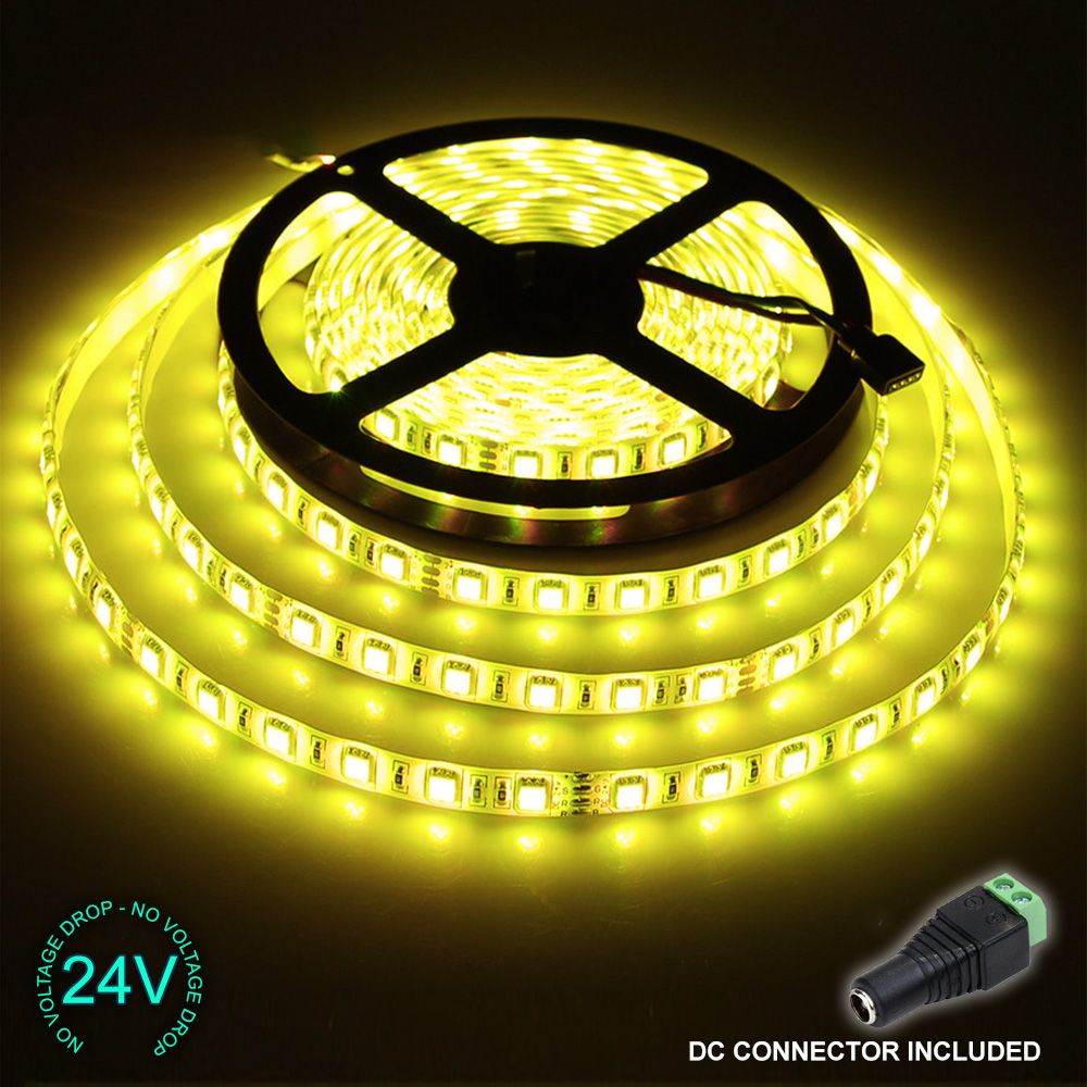 24V 5M 300 LED Strip Light Tape XMAS Cabinet Kitchen Ceiling WATERPROOF SMD 5050 - Picture 19 of 64