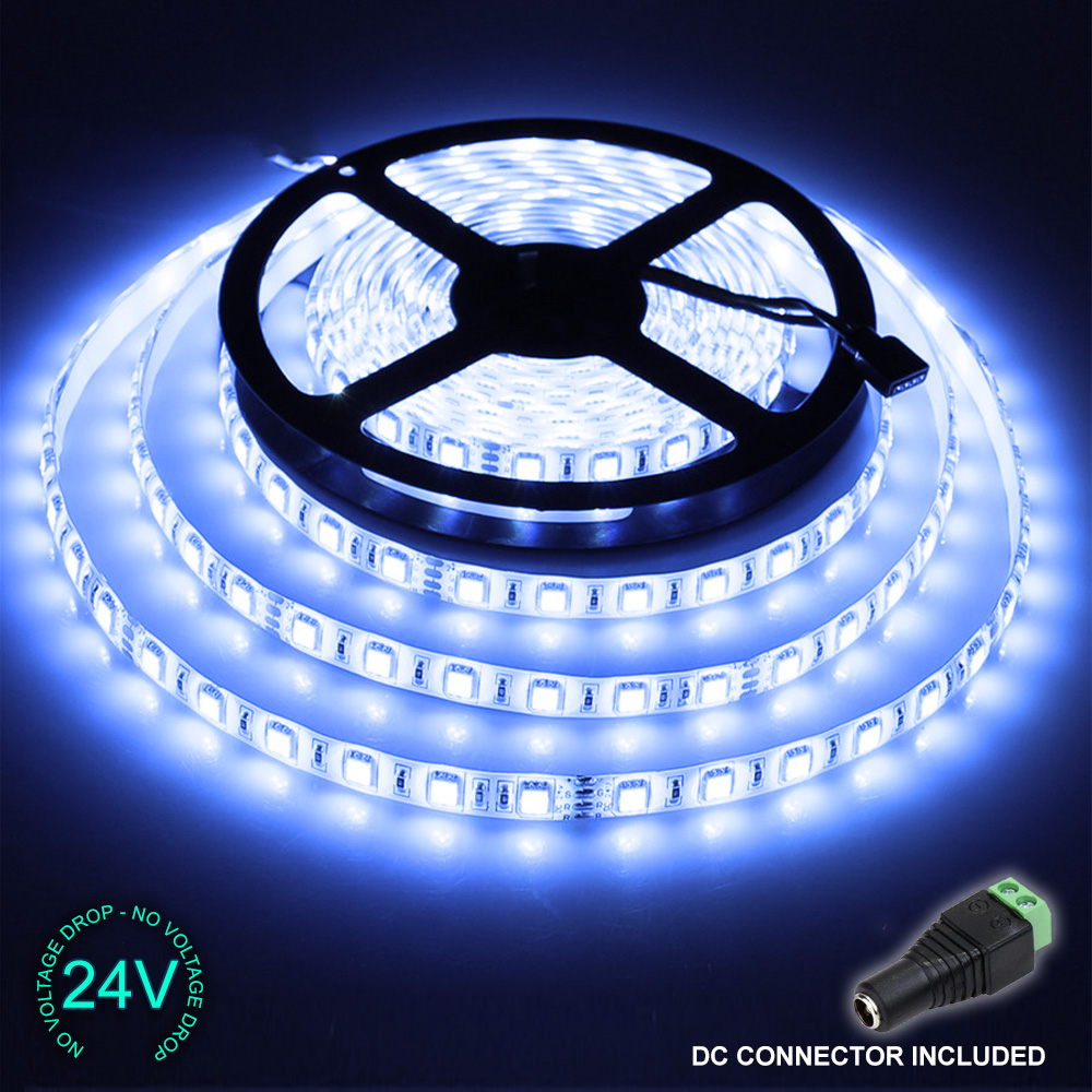 24V 5M 300 LED Strip Light Tape XMAS Cabinet Kitchen Ceiling WATERPROOF SMD 5050 - Picture 30 of 64