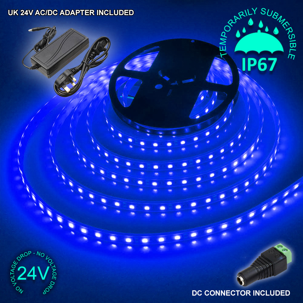 24V 20M 1200 LED Strip Light Tape XMAS Cabinet Kitchen Ceiling Flexible SMD 5050 - Picture 20 of 42