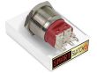 25mm Angel Eye® Halo DPDT / 2NO2NC Stainless Steel Push Button LED Switch (for 22mm Hole)