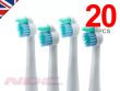 20 x Replacement Toothbrush Heads for Philips Sonicare SensiFlex HX2014 / HX2012