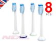 8 x SENSITIVE Toothbrush Heads for Philips Sonicare ProResults HX6054 WHITE