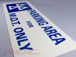 Large Rigid 3ft 'Parking Area for MOT Only' Sign - Heavy Duty Indoor/Outdoor