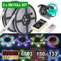 10M (2x5M) 6803 Dream Colour RGB LED Light Strip Tape+Remote+UK Plug 12V/IP65