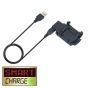 SmartCharge 1M USB Charging/Data Cable/Clip For Garmin D2 Bravo