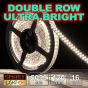 Double-Row Ultra Bright WHITE 12V/5m/600 LED Light Strip Sticky Tape 120LED/M