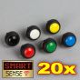 20 x SmartSwitch SPST 12mm Momentary Plastic Buttons