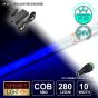 24V/5M BLUE COB Continuous LED Strip Tape IP20/1400 LED with 24V AC Adaptor