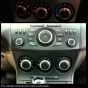 BLACK Aluminium Air-Con Knob Set for Mazda 3  MK2 2009-2013