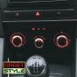 Audi A3 MK2 8P FACELIFT Illuminated SILVER Heater/AC Knobs Dials Button