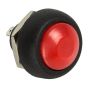 1 x SmartSwitch SPST 12mm Round Momentary Plastic Button - RED