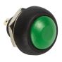 1 x SmartSwitch SPST 12mm Round Momentary Plastic Button - GREEN