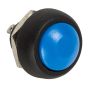 1 x SmartSwitch SPST 12mm Round Momentary Plastic Button - BLUE