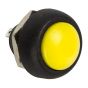 5 x SmartSwitch SPST 12mm Round Momentary Plastic Button - YELLOW