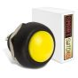 1 x SmartSwitch SPST 12mm Round Momentary Plastic Button - YELLOW