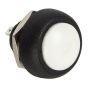 1 x SmartSwitch SPST 12mm Round Momentary Plastic Button - WHITE