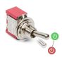 SmartSwitch Mini 6mm 2-Pin 2A SPST ON - OFF Metal Toggle Switch
