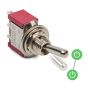 10 x SmartSwitch Mini 6mm 3-Pin 2A SPDT ON - ON Metal Toggle Switch