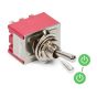 SmartSwitch Mini 17mm 9-Pin 2A 3PDT ON - ON Metal Toggle Switch