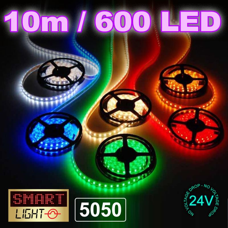 24V/10M SMD5050 LED Strip Amazon Variation - Colour/Adaptor/Use