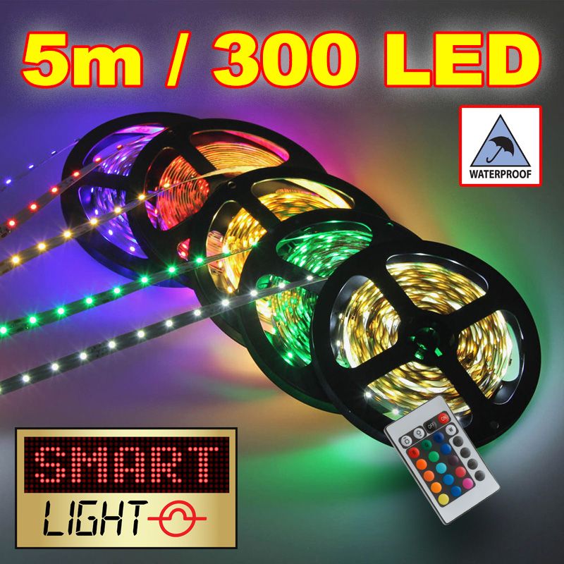 5M/300 LED Flexible Self Adhesive 12V/24V Strip - WATERPROOF