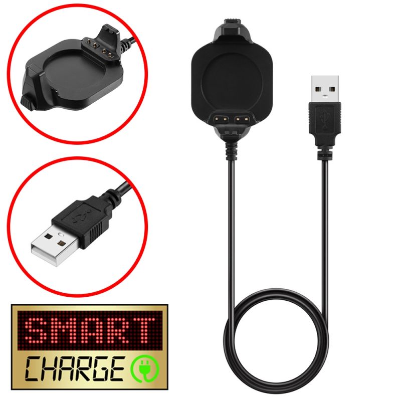 SmartCharge 1M USB Charging/Data Cable/Clip For Garmin Forerunner 920XT