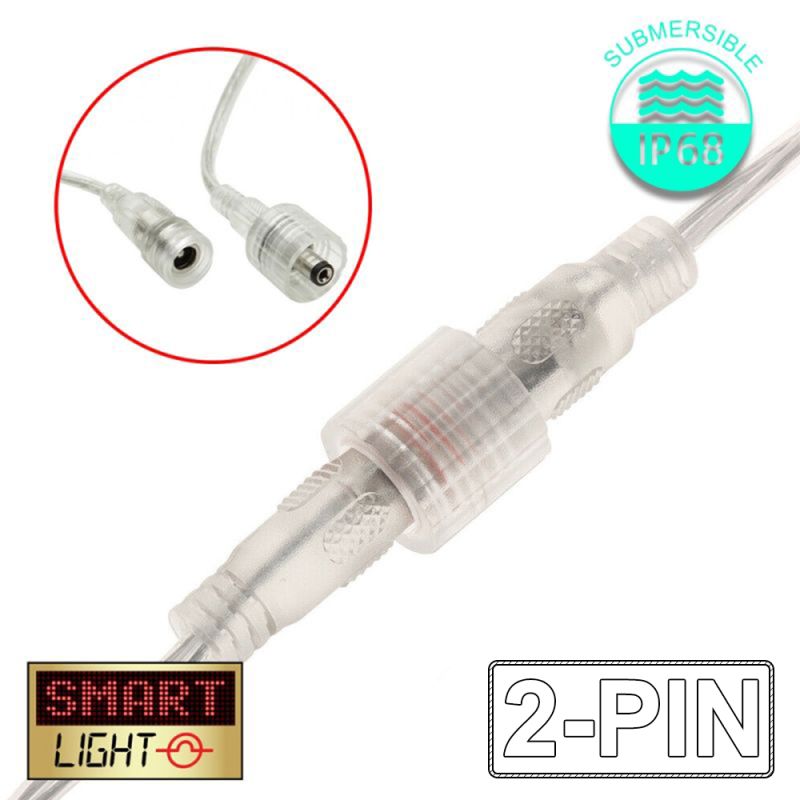 IP68 Male/Female Connector Cable - 2 Pin Single Colour LED
