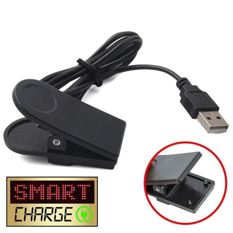 SmartCharge 1M USB Charging Cable/Clip For Garmin Forerunner 910XT (Charging Only)