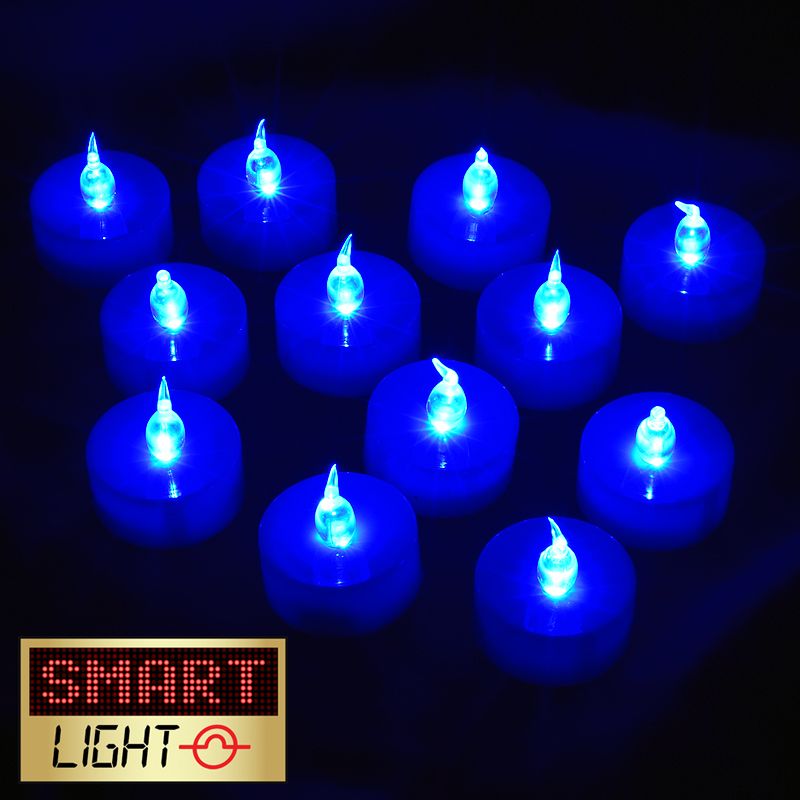 Smartlight BLUE Flameless LED Tealights