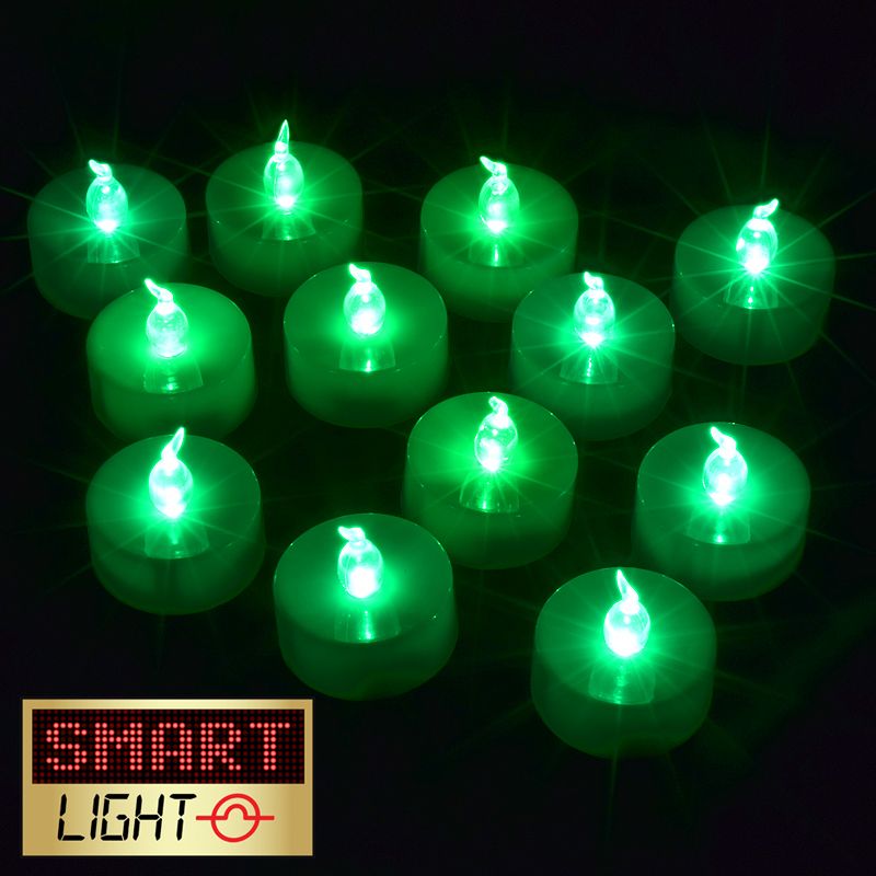 Smartlight GREEN Flameless LED Tealights
