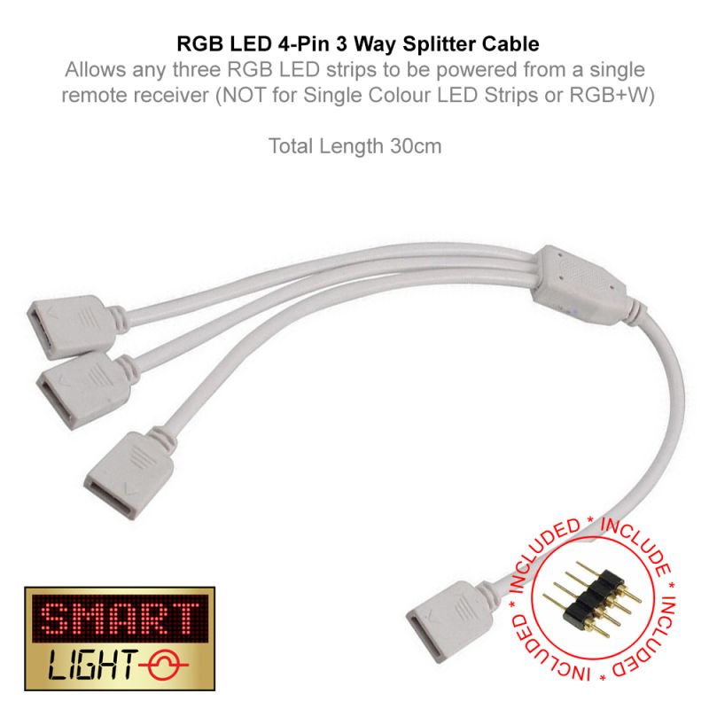 3-Way Splitter for RGB LED Lights