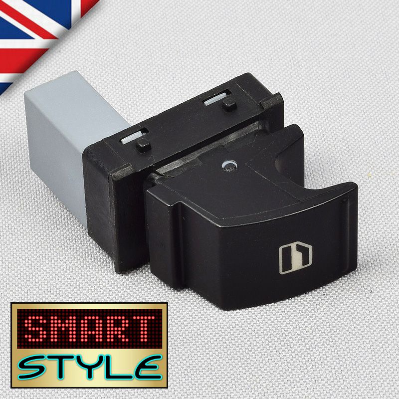SmartStyle Black Window Switch for SEAT (Replace: 7L6 959 855 B)