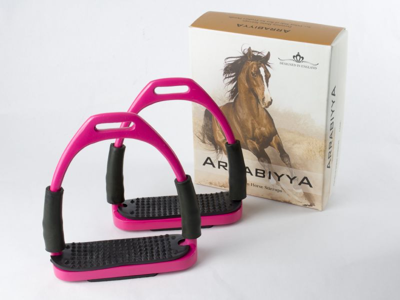 Arrabiyya Horse Stirrups  - 5" - Pink