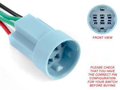 Fly Lead Connector for SmartSwitch Angel Eye DPDT Switches (19mm)