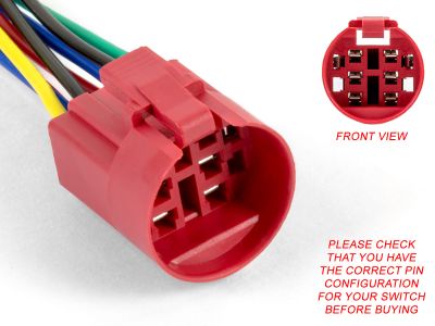 Fly Lead Connector for SmartSwitch Angel Eye DPDT Switches (22mm)