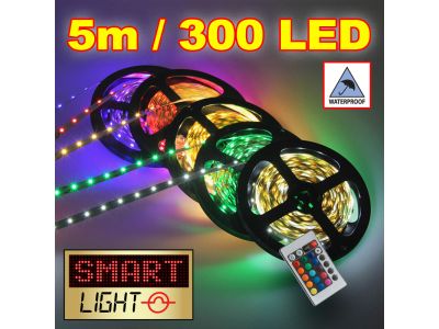 5M/300 LED Flexible Self Adhesive 12V Strip - WATERPROOF