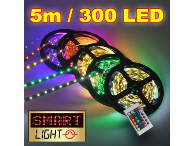5M/300 LED Flexible Self Adhesive 12V Strip - NON WATERPROOF 